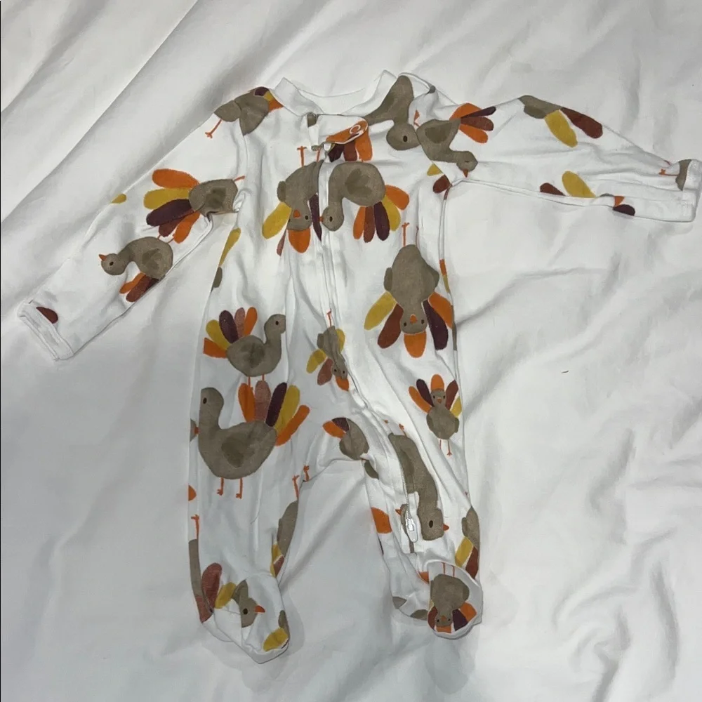 Turkey Print Footie